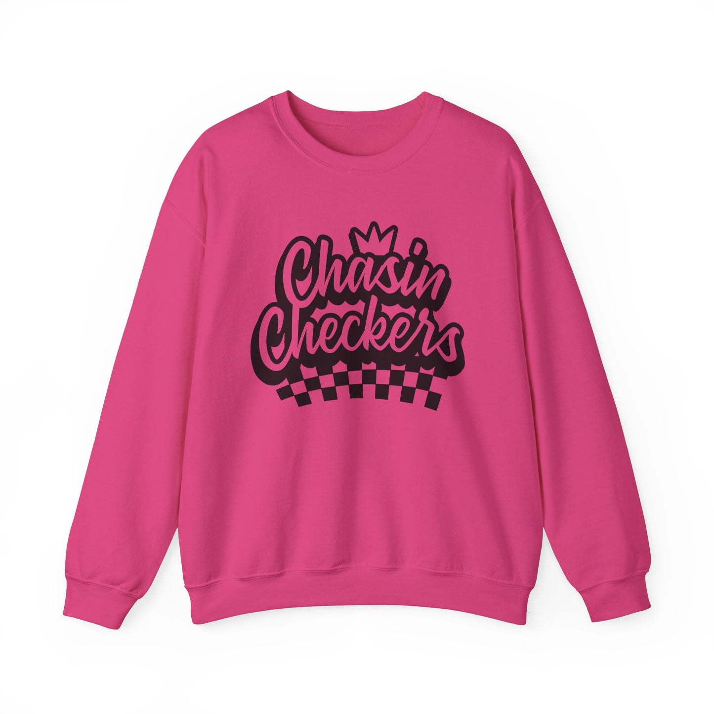 Chasin Checkers- Adult Crew Sweatshirt
