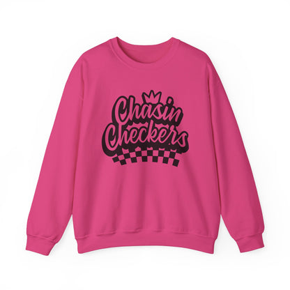 Chasin Checkers- Adult Crew Sweatshirt