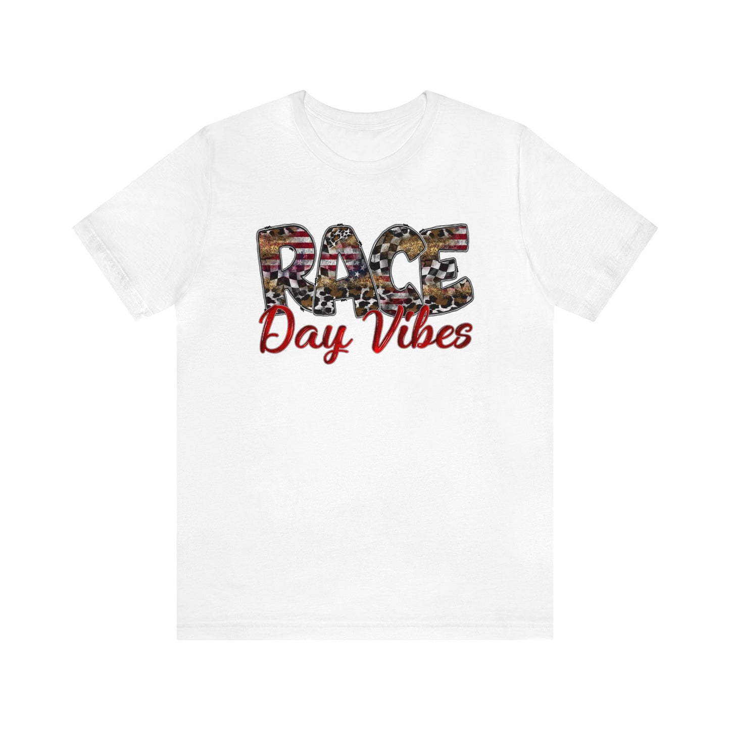 Race Day Vibes Wild American- Adult T-Shirt