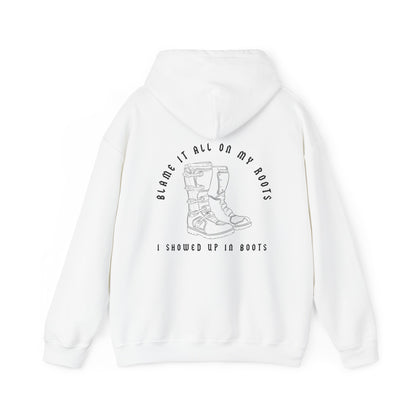 Blame It All On My Roots Black Font- Adult Hooded Sweatshirt