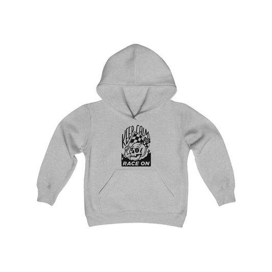 Keep Calm and Race On - Hooded Sweatshirt
