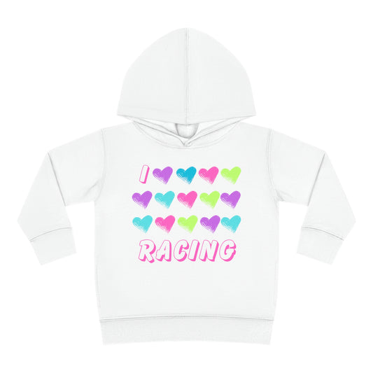 I Love Racing - Toddler Hooded Sweatshirt