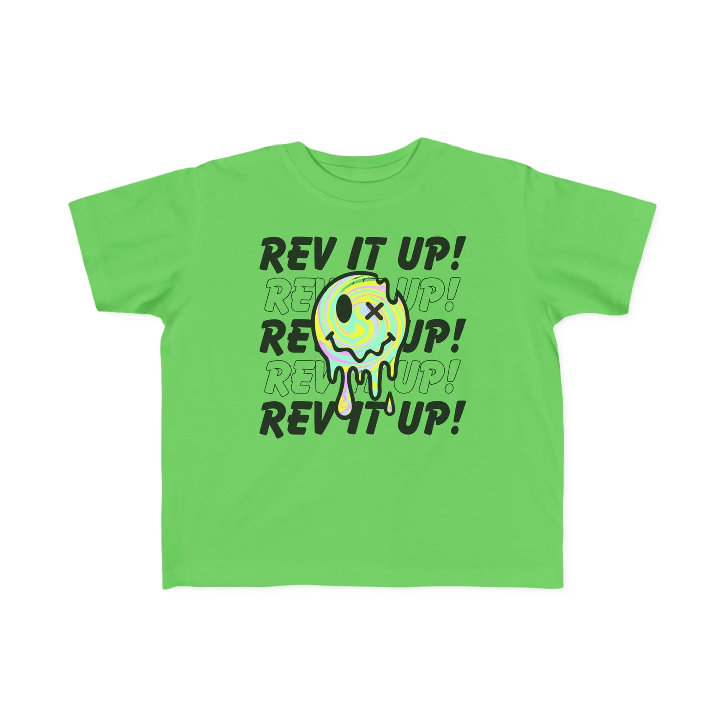 Rev It Up Retro Smiley -Toddler's T-Shirt