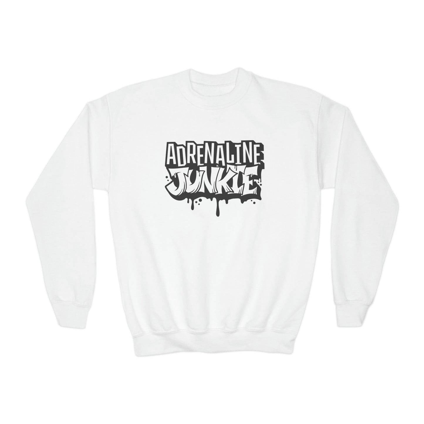 Adrenaline Junkie - Youth Crewneck Sweatshirt