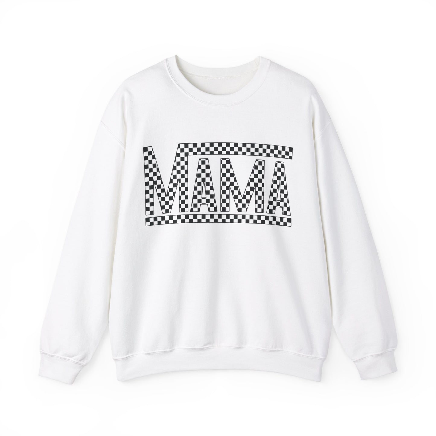 Checkered Mama- Adult Crewneck Sweatshirt
