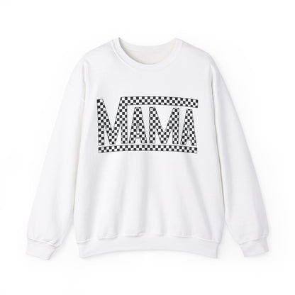 Checkered Mama- Adult Crewneck Sweatshirt