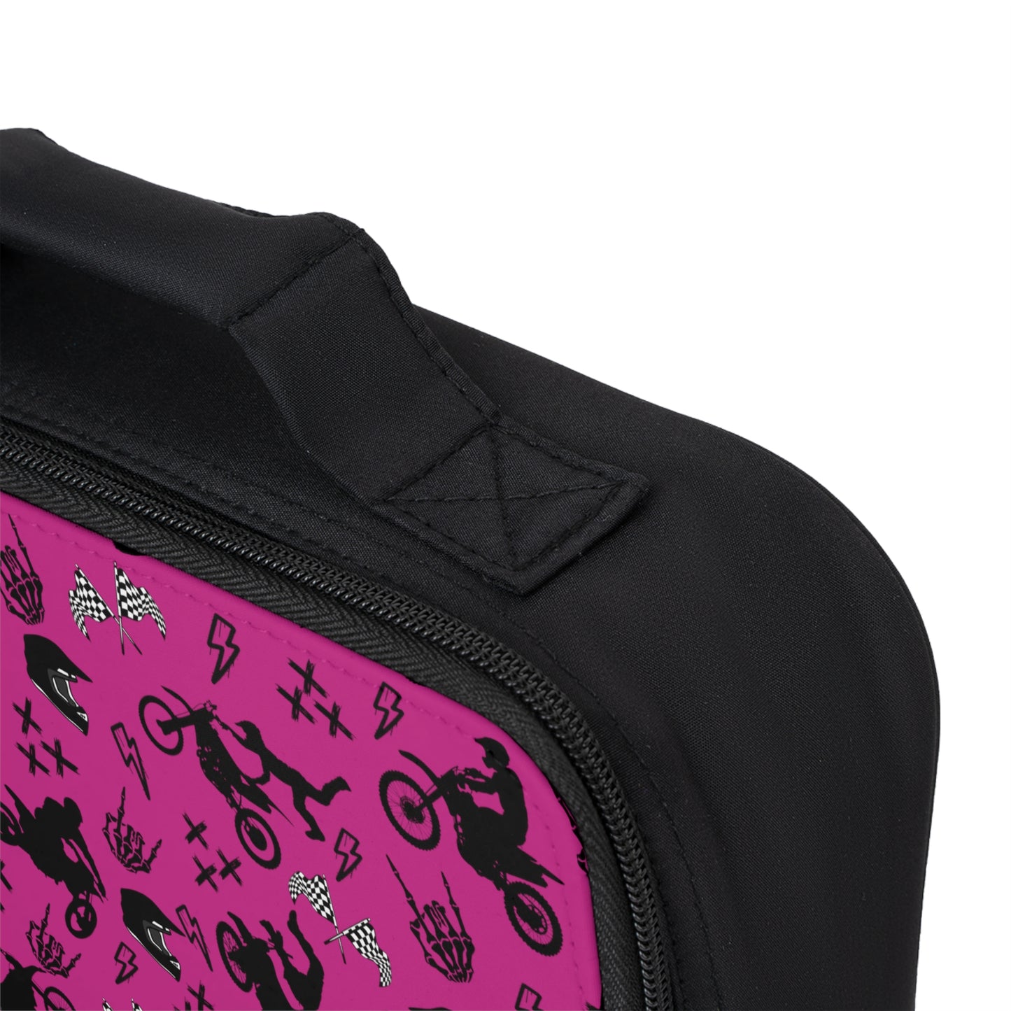 Moto Cross - Lunch Bag - Dark Pink