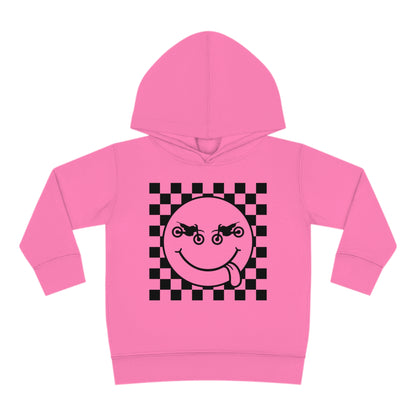Race Flag Smile Face Toddler Hooded Sweatshirt