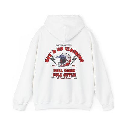 Vintage Helmet Back Logo- Adult Hooded Sweatshirt