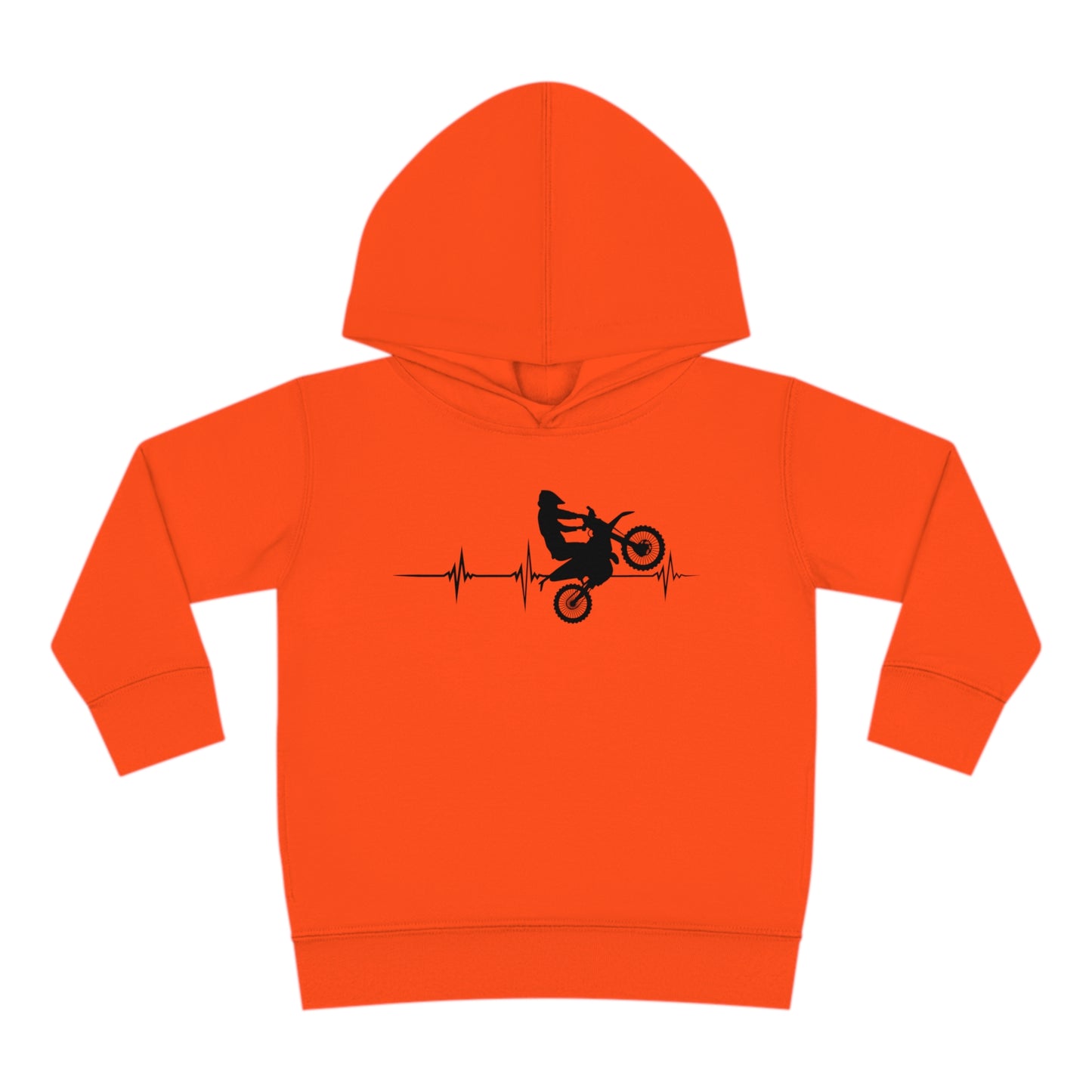Heart Rate Moto- Toddler Hooded Sweatshirt