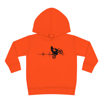 Heart Rate Moto- Toddler Hooded Sweatshirt
