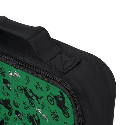 Moto Cross - Lunch Bag - Dark Green