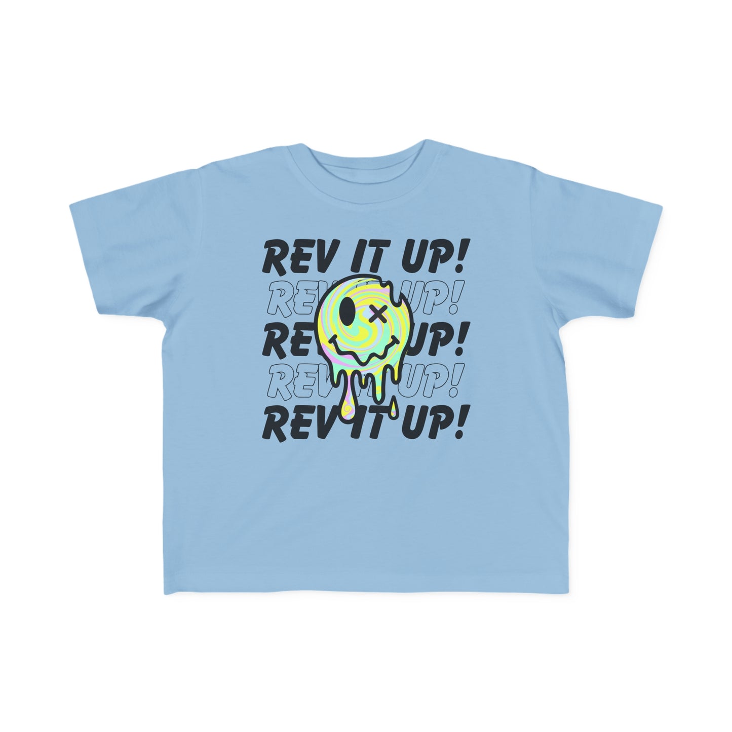 Rev It Up Retro Smiley -Toddler's T-Shirt