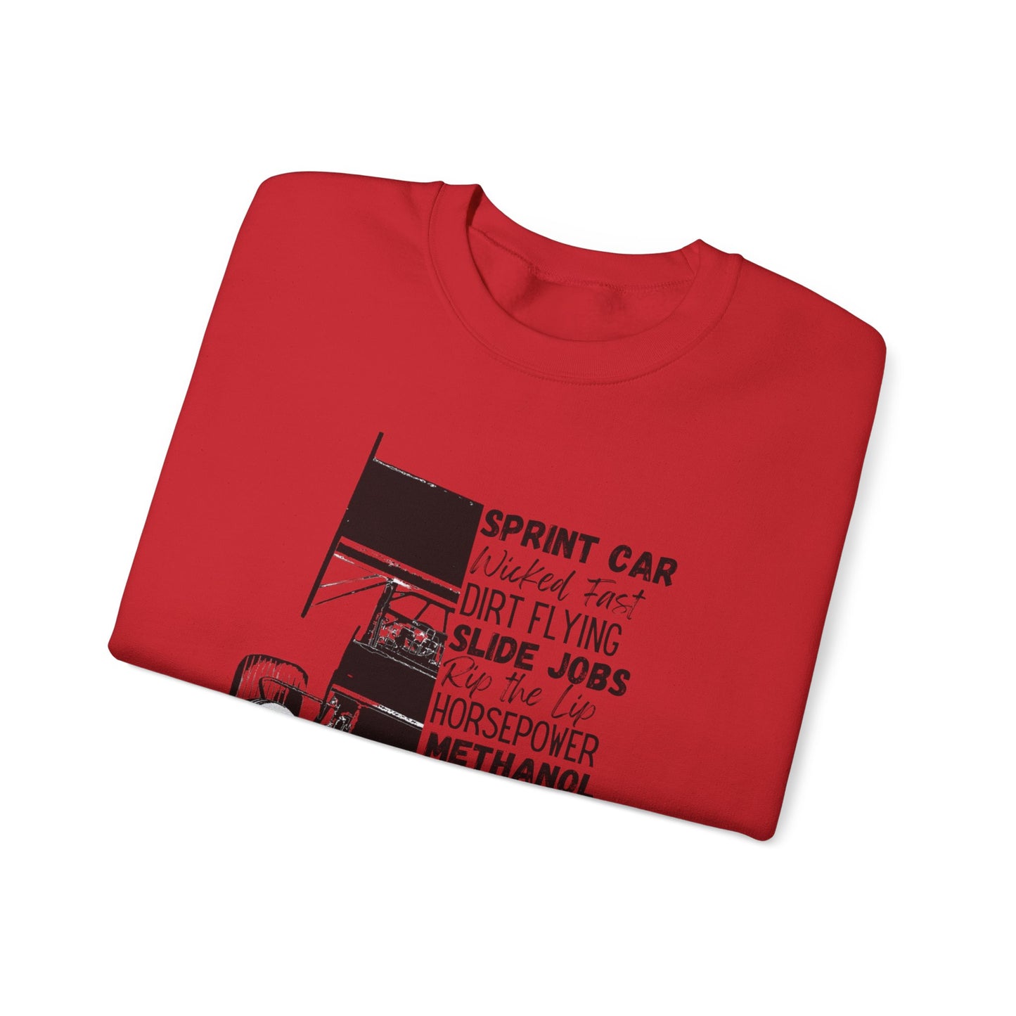 Race Day Sprint Car- Adult Crewneck Sweatshirt