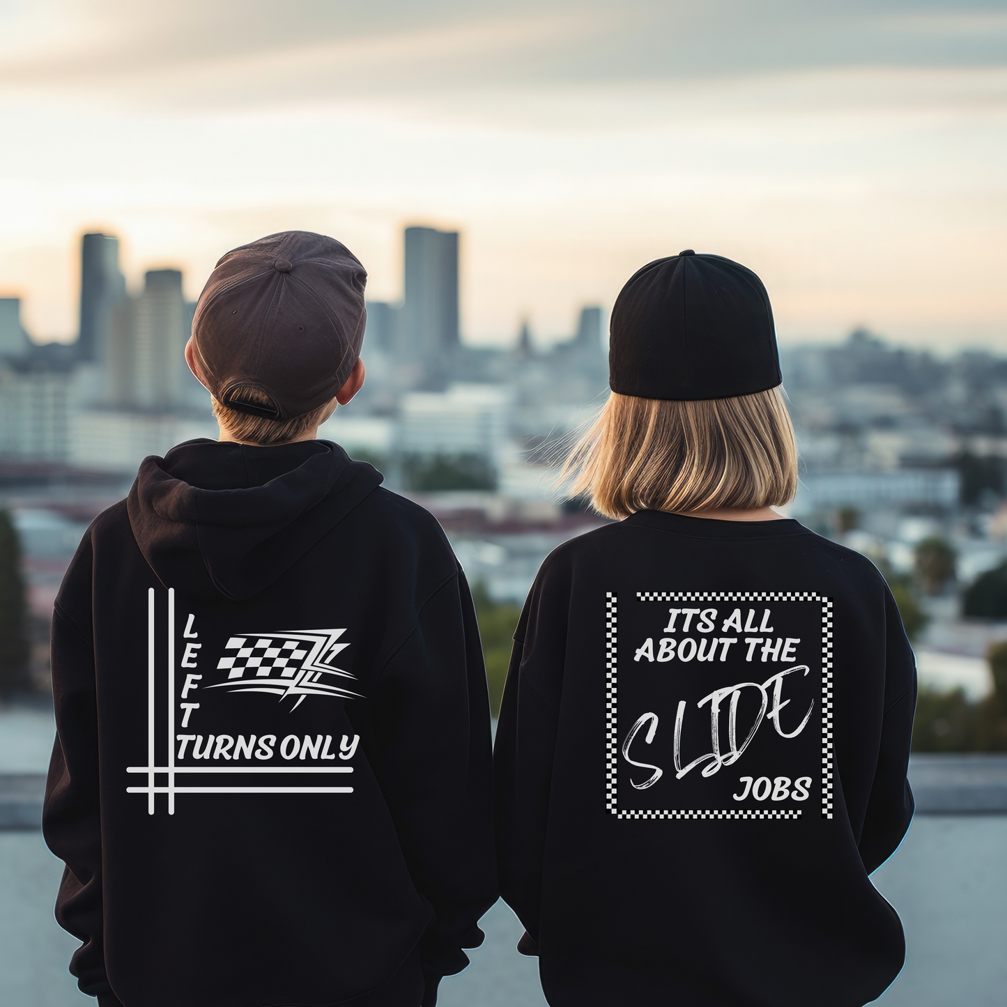 Left Turns Only -Youth Hooded Sweatshirt