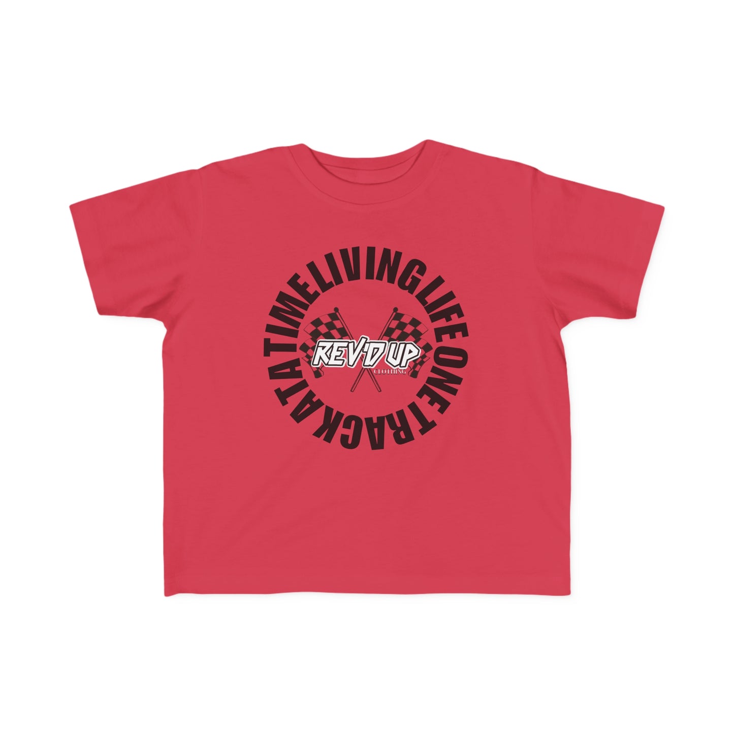 Living Life One Track At A Time Black Rev'd Up Clothing - Toddler's T-shirt