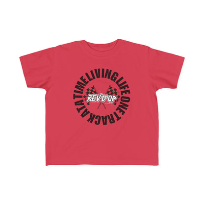 Living Life One Track At A Time Black Rev'd Up Clothing - Toddler's T-shirt