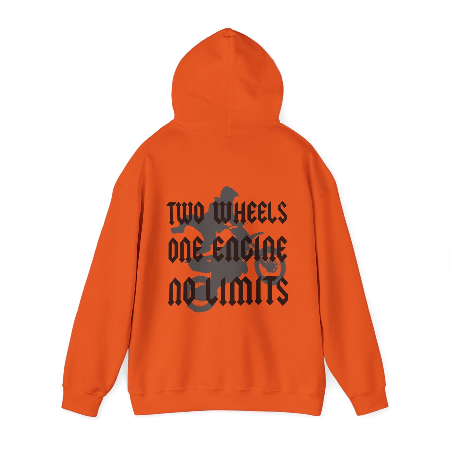 Two Wheels No Limits- Adult Hooded Sweatshirt