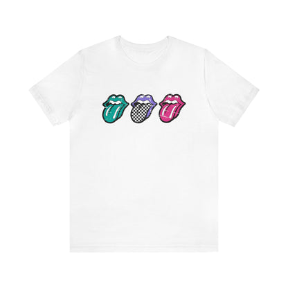 Checkered Tongue- Adult T-Shirt