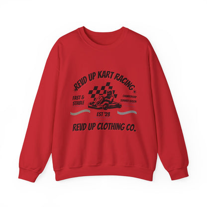 Revd Up Kart Racer- Adult Crewneck Sweatshirt