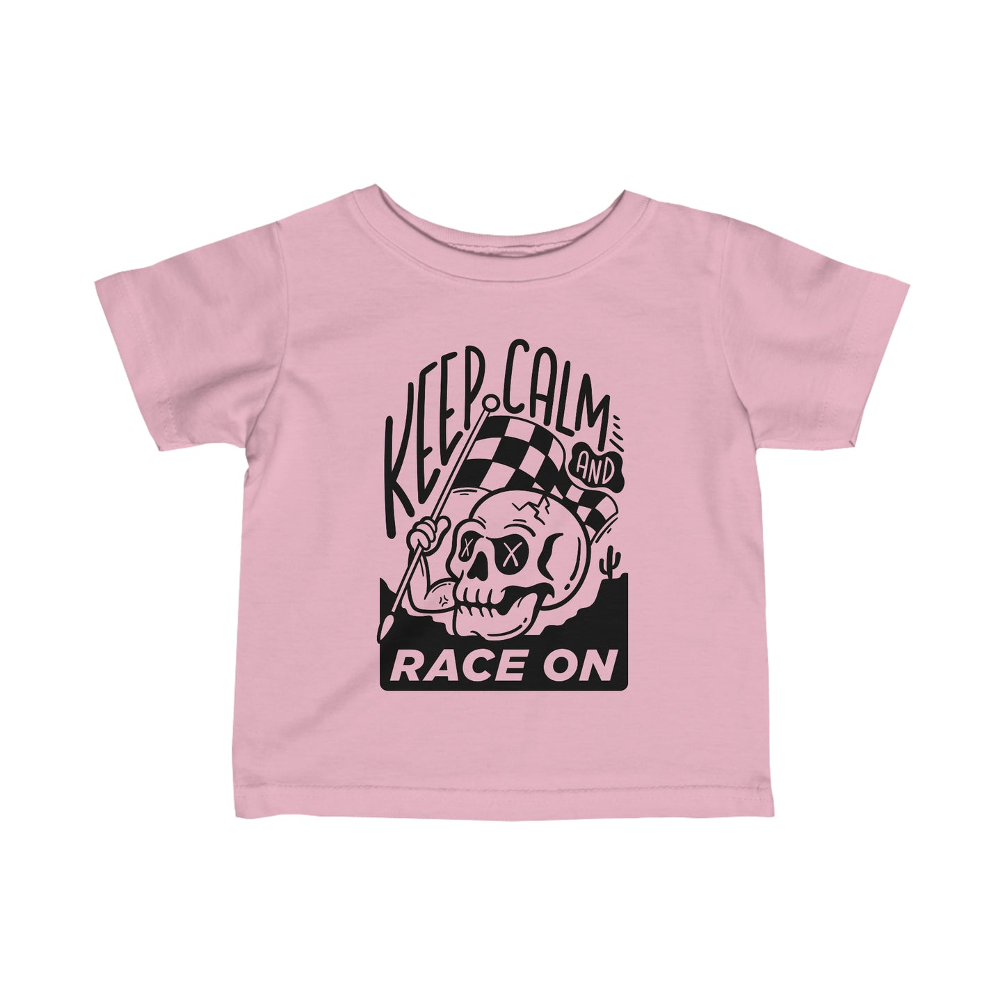 Keep Calm and Race On - Toddler T-Shirt