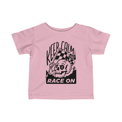 Keep Calm and Race On - Toddler T-Shirt