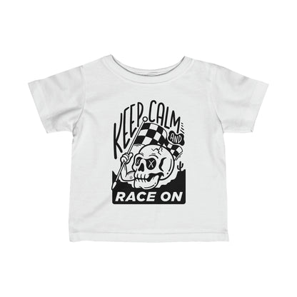 Keep Calm and Race On - Toddler T-Shirt