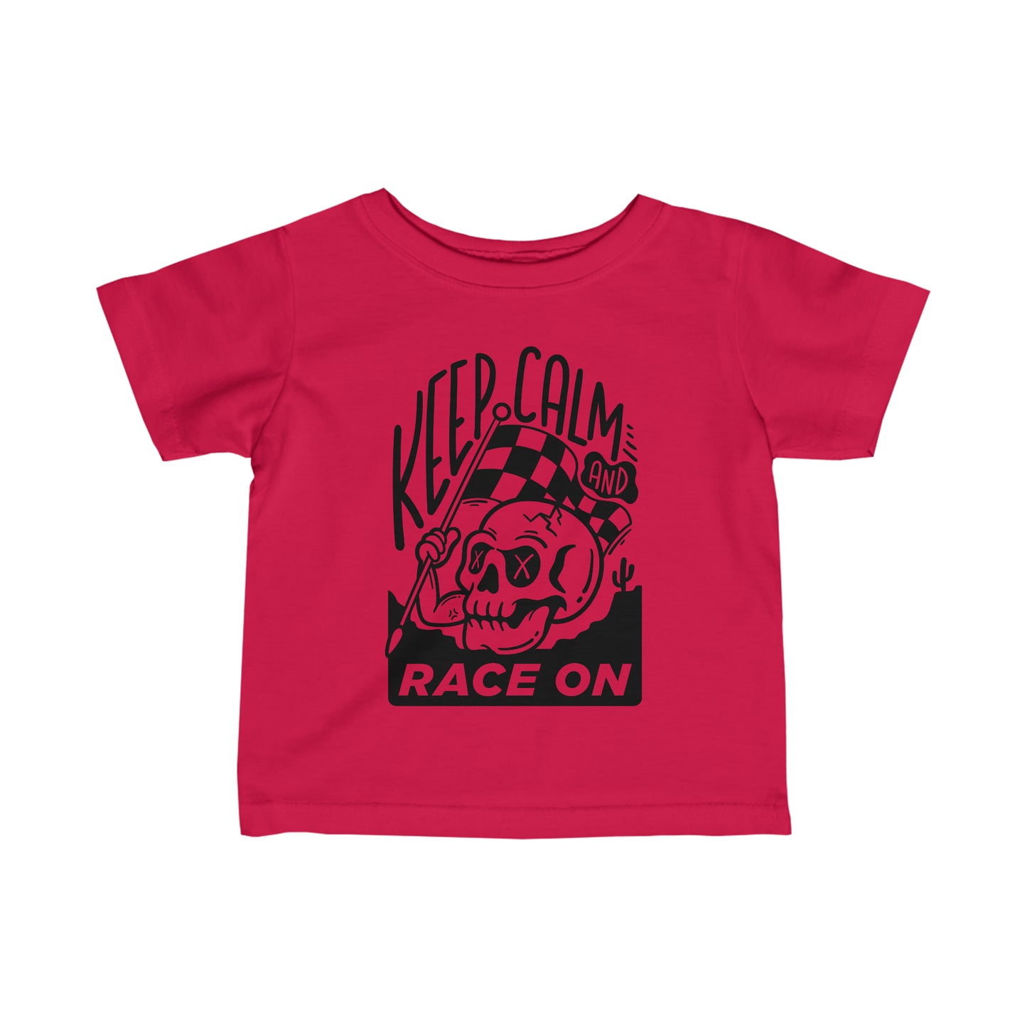 Keep Calm and Race On - Toddler T-Shirt