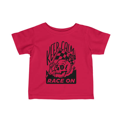 Keep Calm and Race On - Toddler T-Shirt