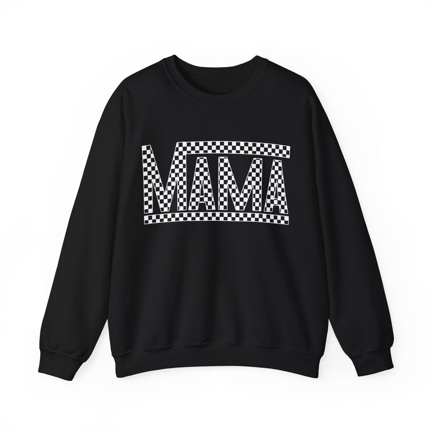Checkered Mama- Adult Crewneck Sweatshirt