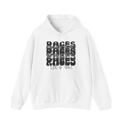 Races Let`s Go- Adult Hooded Sweatshirt