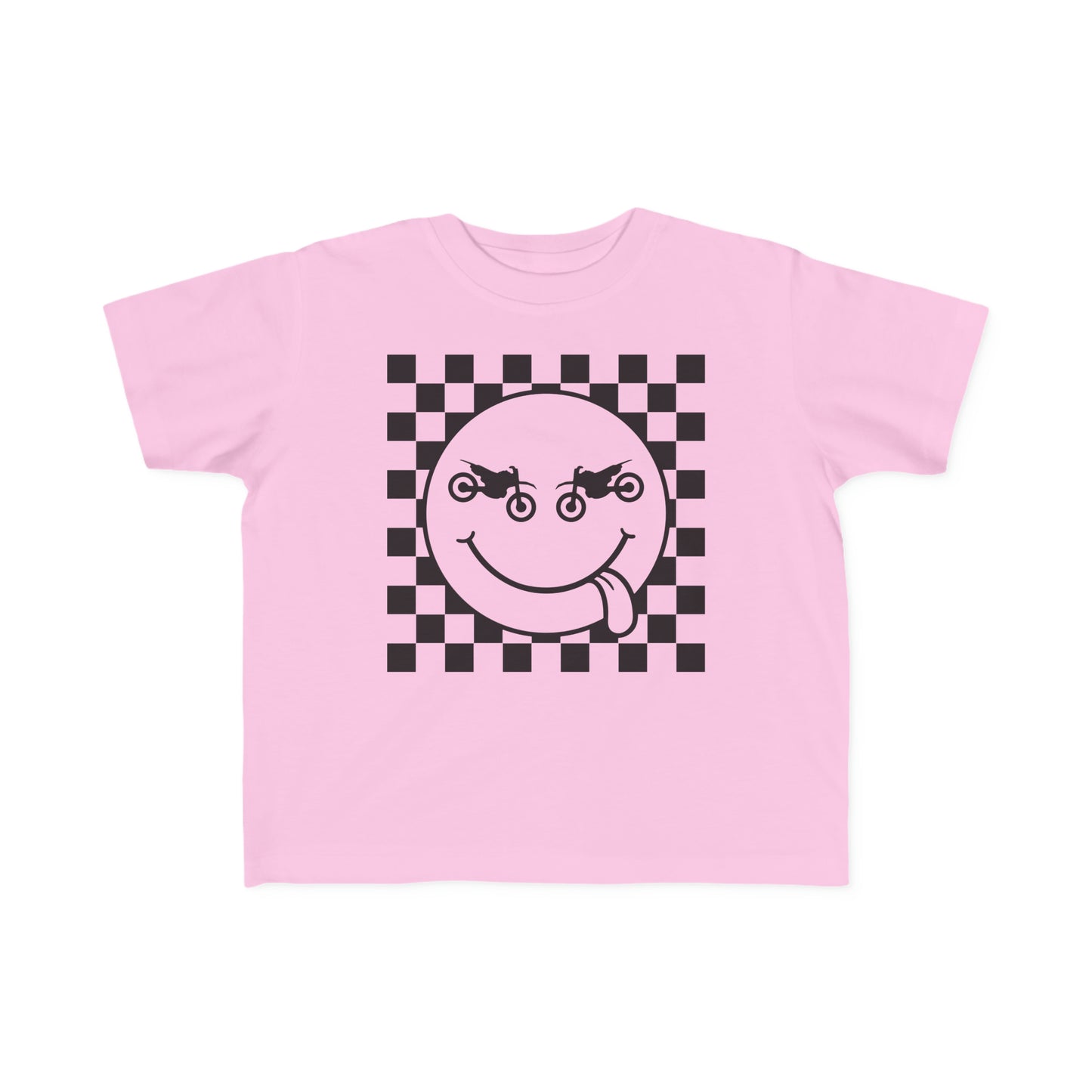 Race Flag Smile Face Toddler T-Shirt
