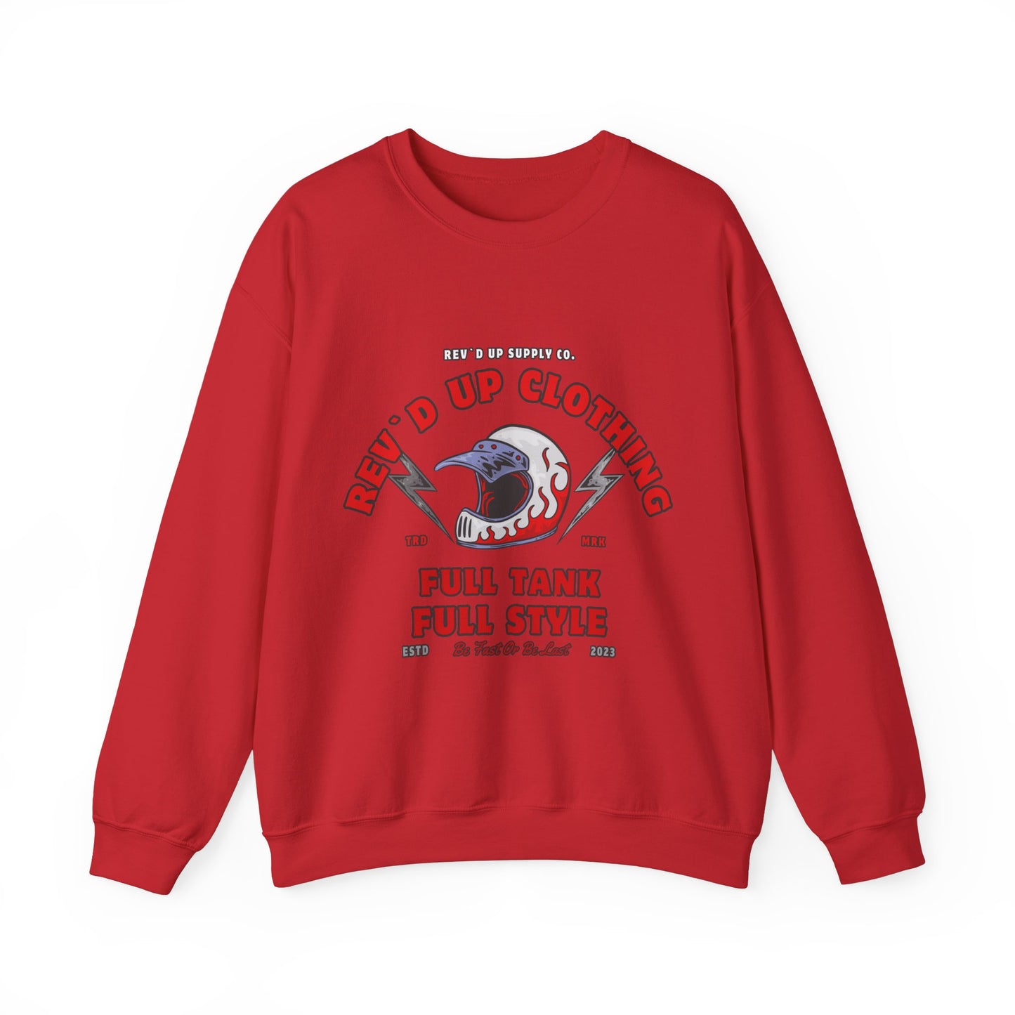 Vintage Helmet- Adult Crewneck Sweatshirt