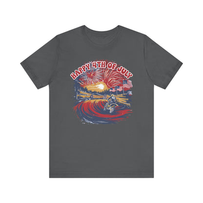 Fourth of July Motocross- Adult T-Shirt