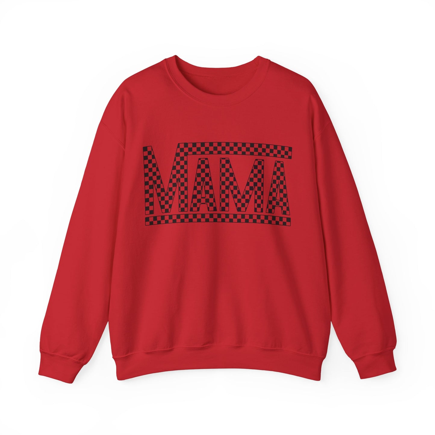 Checkered Mama- Adult Crewneck Sweatshirt