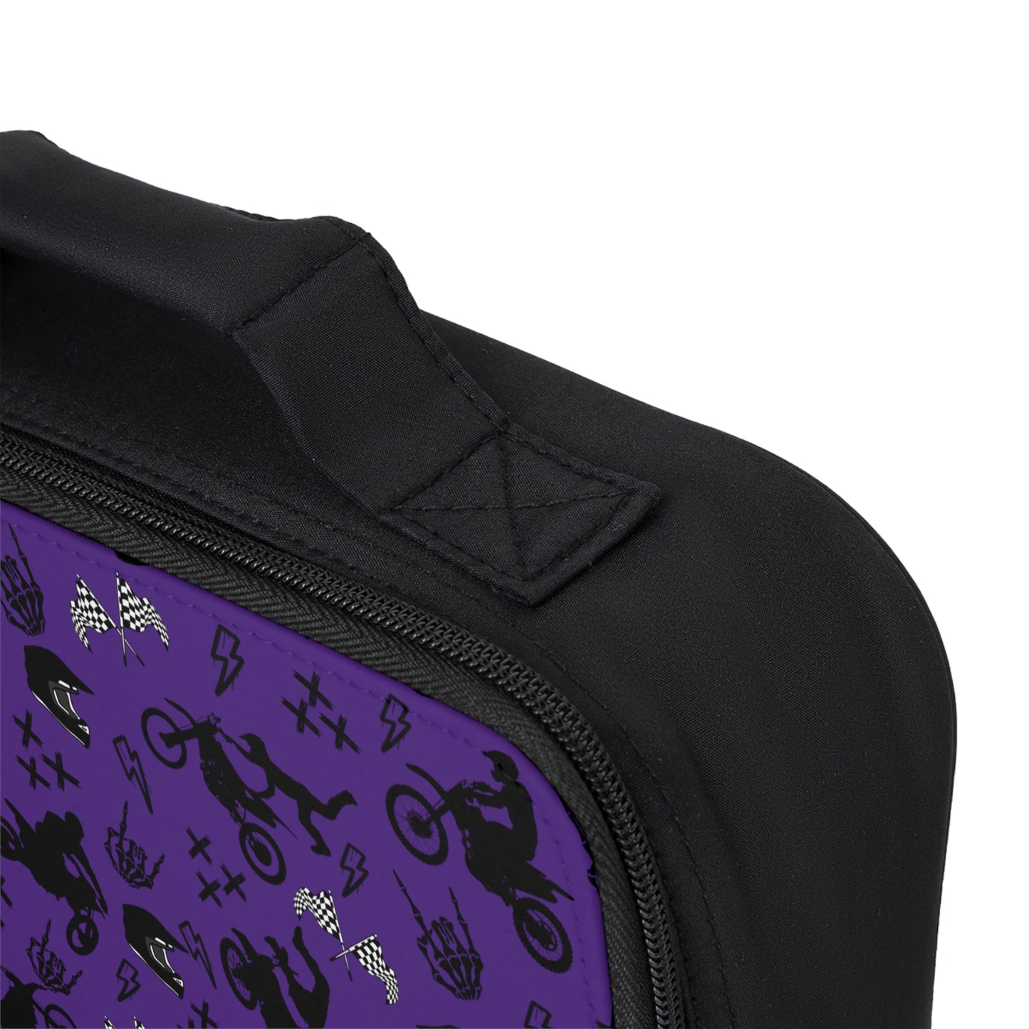 Moto Cross - Lunch Bag - Dark Purple