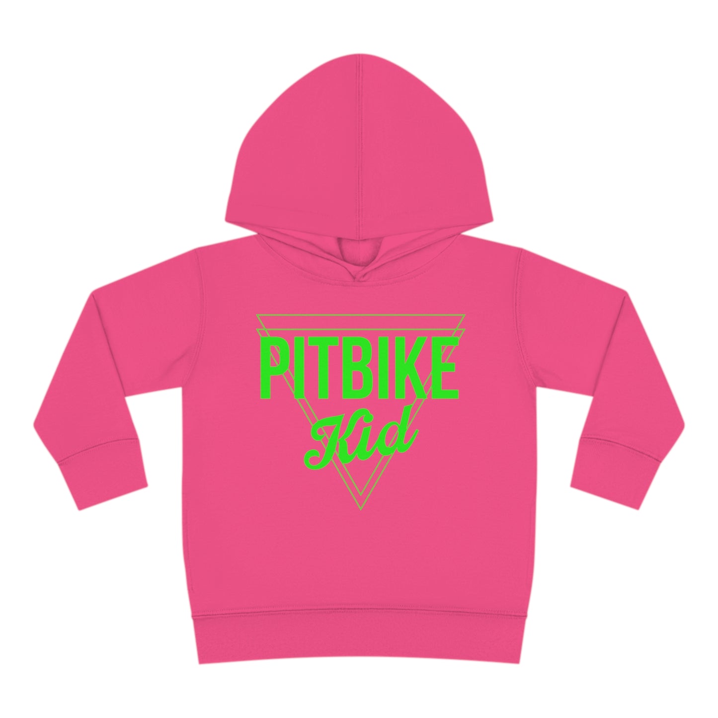 Pit Bike Kid Green -Toddler Hooded Sweatshirt
