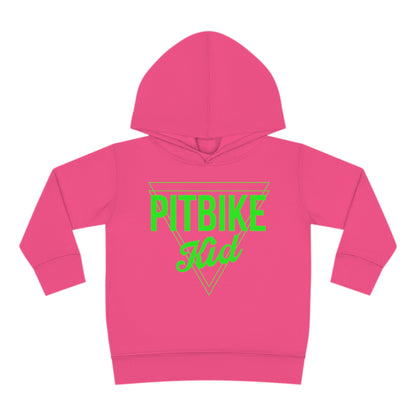 Pit Bike Kid Green -Toddler Hooded Sweatshirt